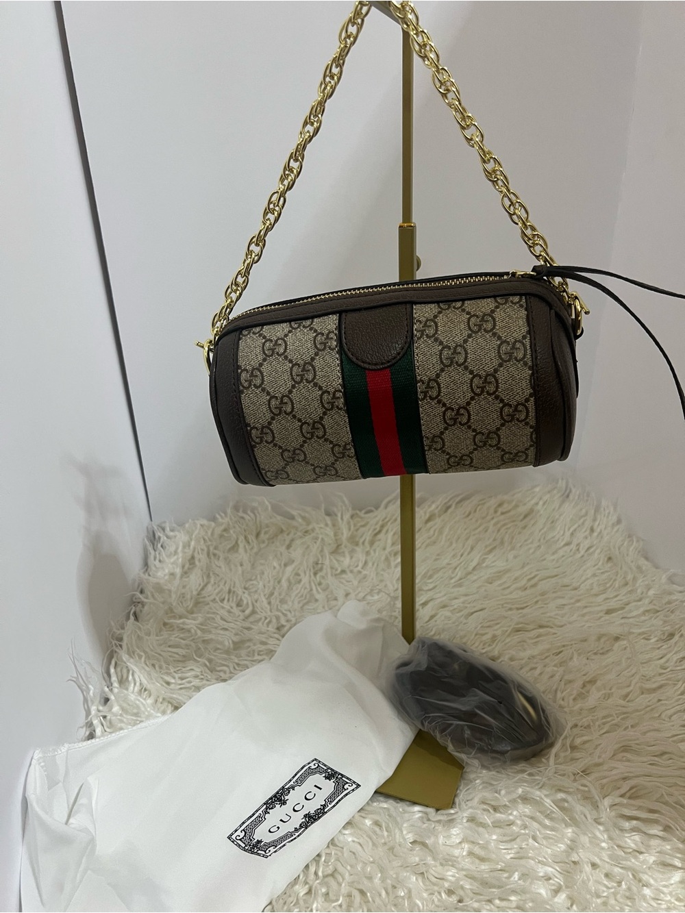 Monogram Barrel Crossbody Bag with 2 Straps - Picture 11 of 13